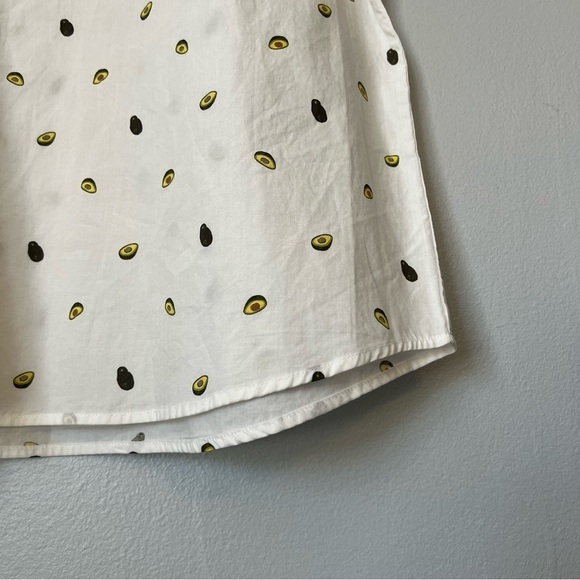 NTW Black Brown Cotton White Avocado Short Sleeves Button Down Shirt Size XXL - Picture 4 of 9